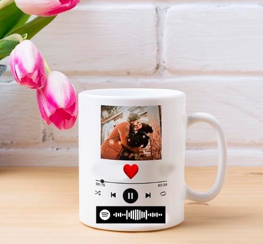 Taza Personalizada con Link Spotify